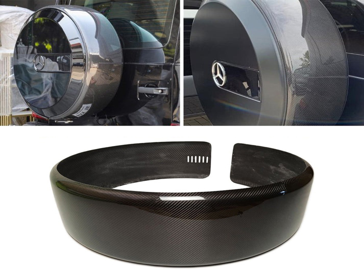 Mercedes-Benz W463 G-Wagon till 2007 Rear Spare Tire Carbon Fiber Ring Cover